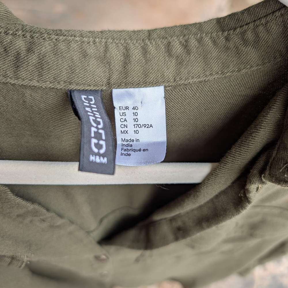 Divided H&M Olive Green Shirt